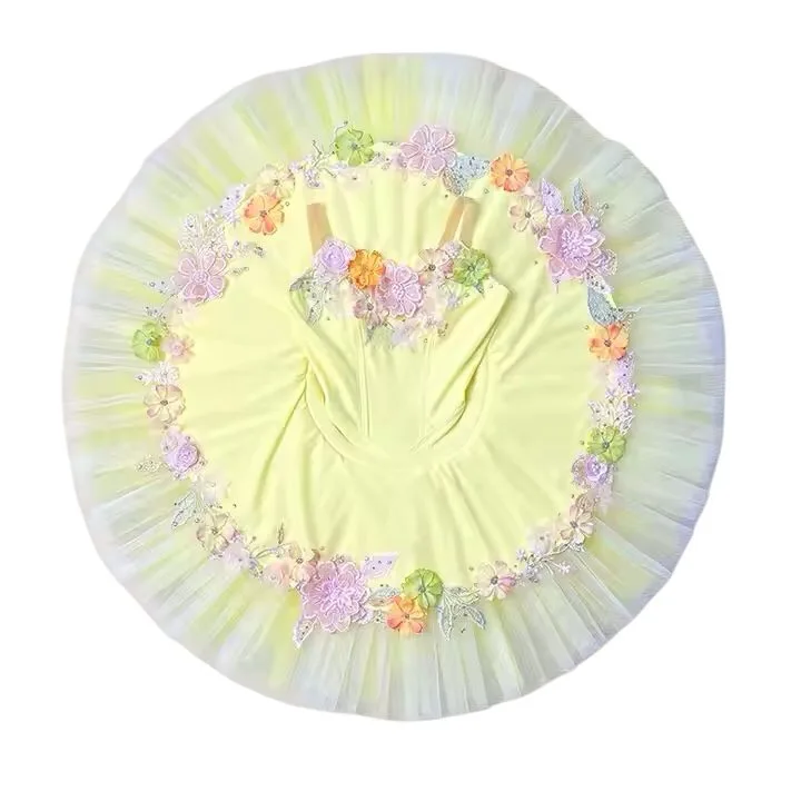 Yellow Stretch Ballet Tutu - Image 3